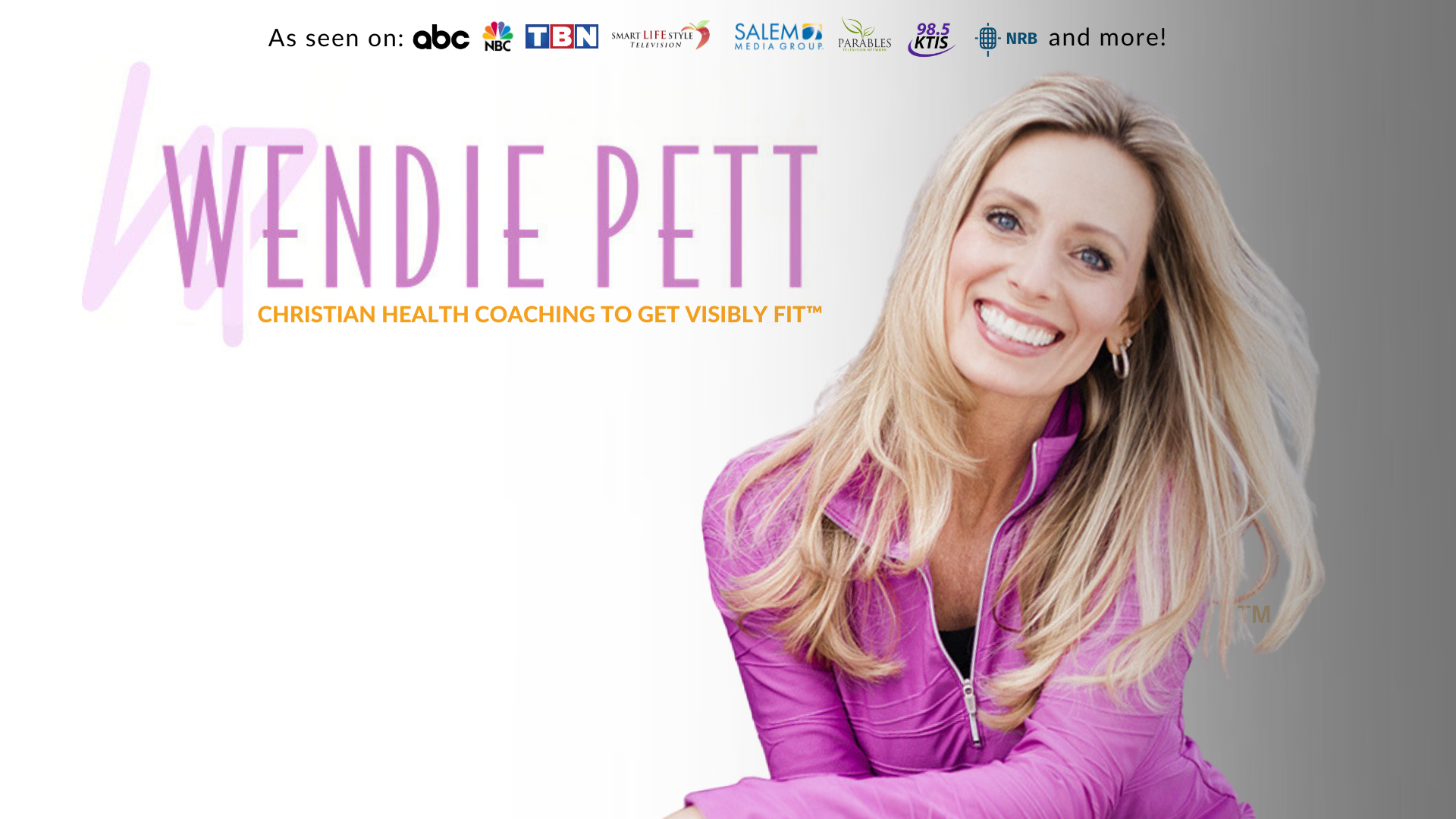 WendiePett.com Natural Health Store - Christian health coaching for women to get Visibly Fit™ in mind, body and spirit
